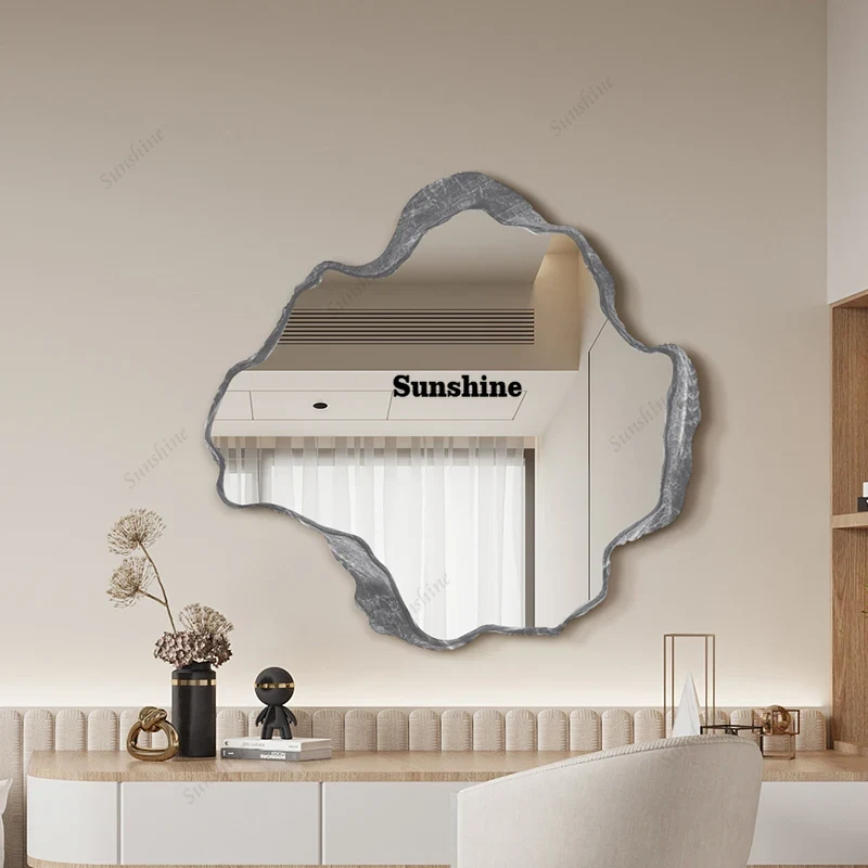 Home Decor Modern Organic - Irregular Bathroom Mirror Asymmetrical Twisted Wonderland