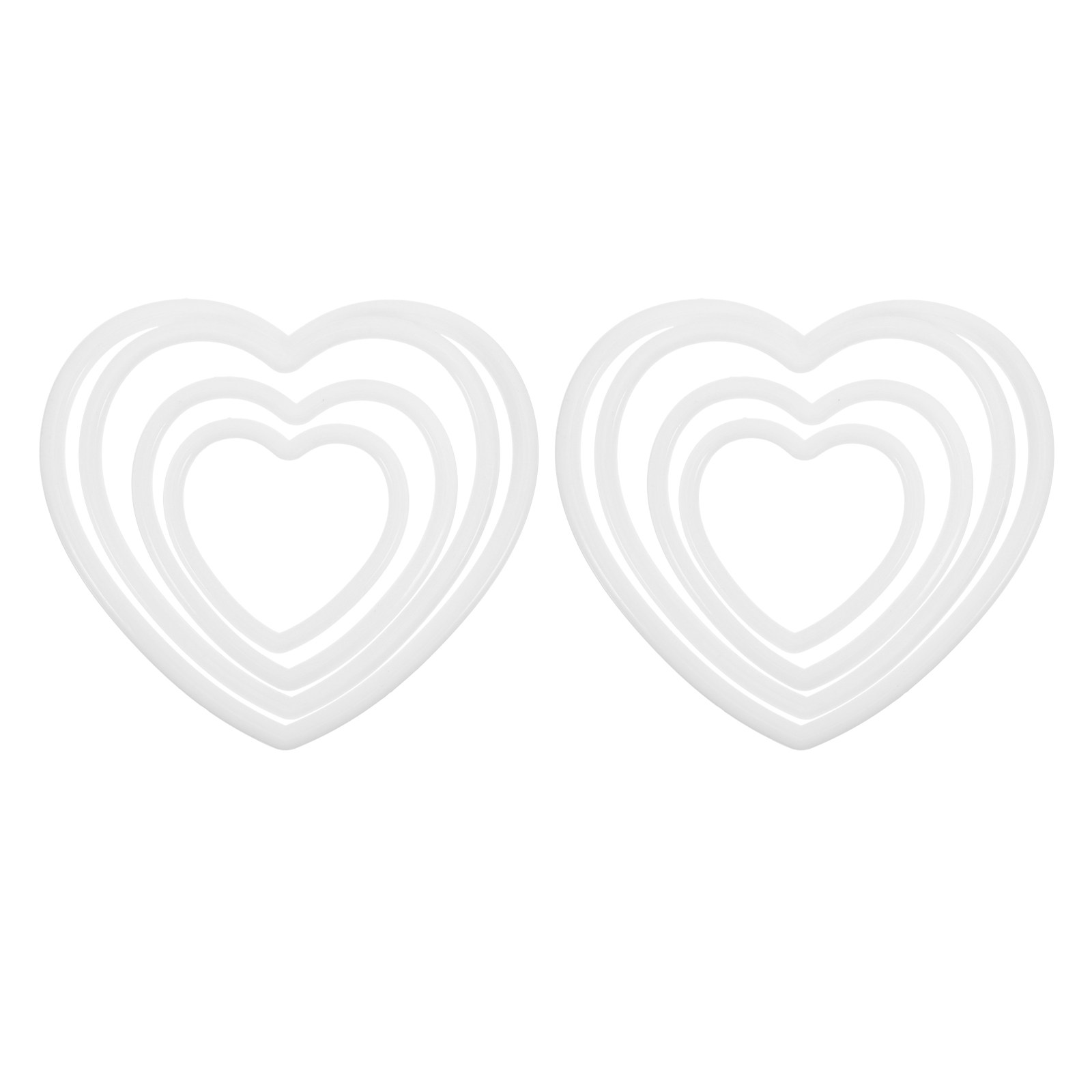 Macrame Wall Hanging - 8Pcs Heart Shaped Dream Catcher Ring