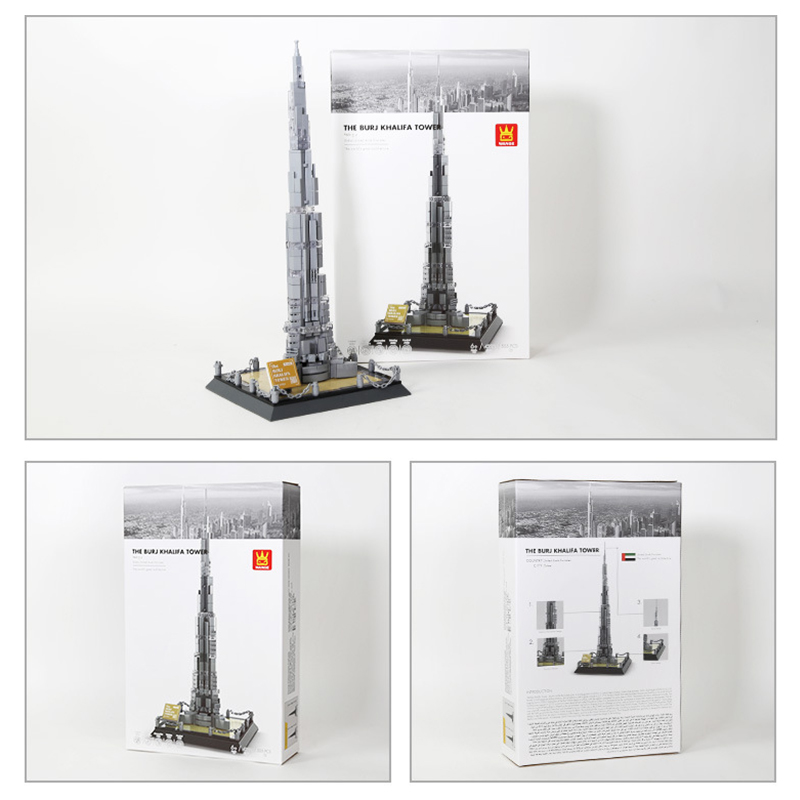Home Decor Dubai - 555PCS Dubai Burj Khalifa City Street