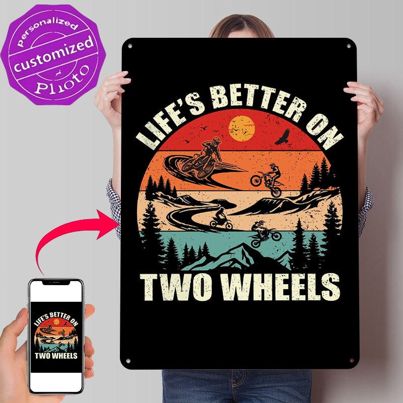 Home Decor On Wheels - Life's Better on Two Wheels Tin