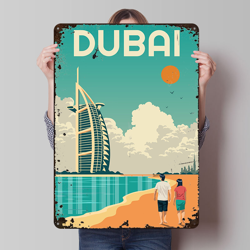 Home Decor Dubai - Dubai Travel Printed Poster Customized Wall