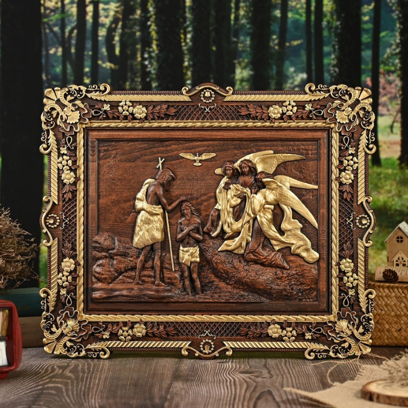 Handcrafted Wooden Relief Wall - Home Decor Frames ulasan dan harga