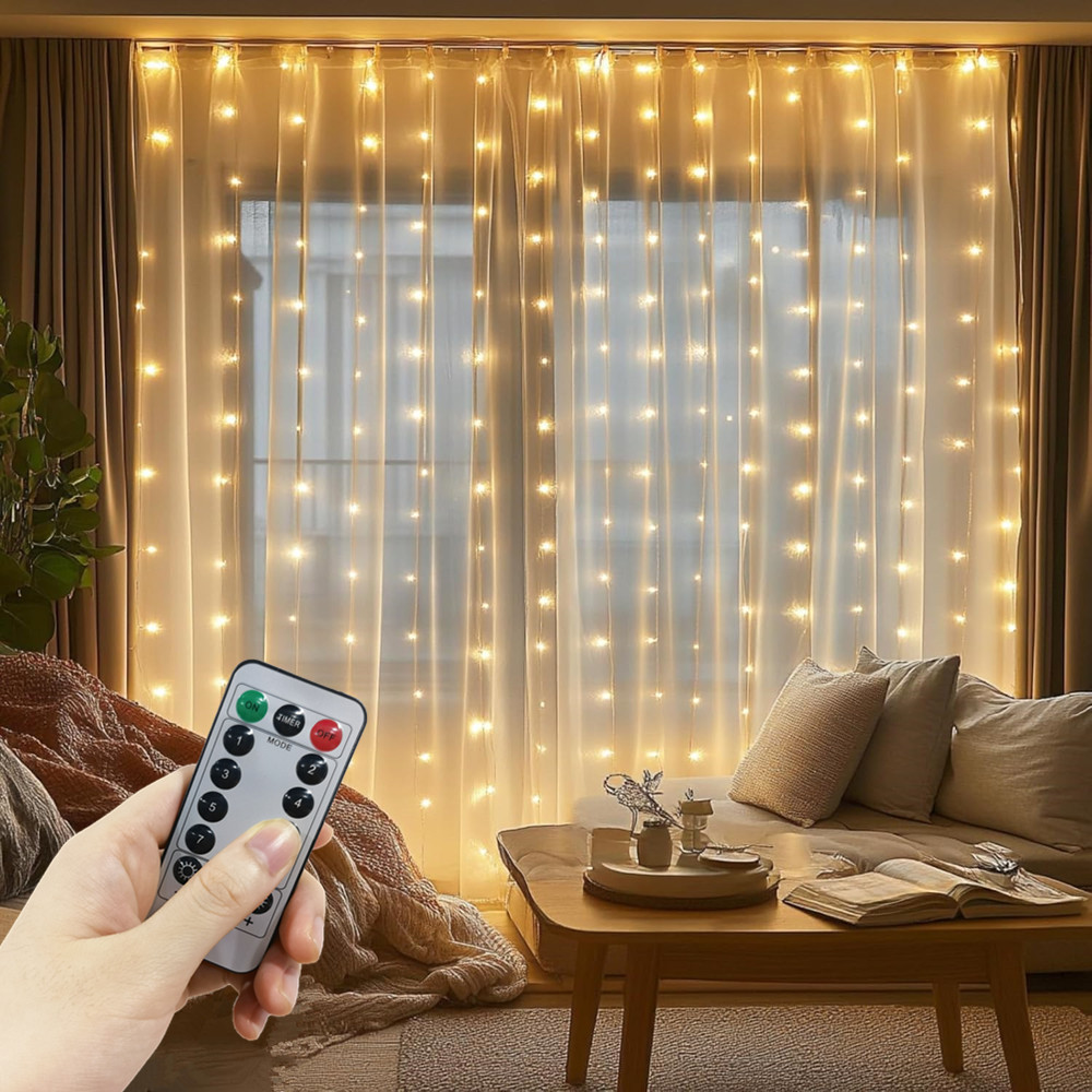 3/4/6m Fairy Lamp with 8 Mode  - String Curtain Light ulasan dan harga