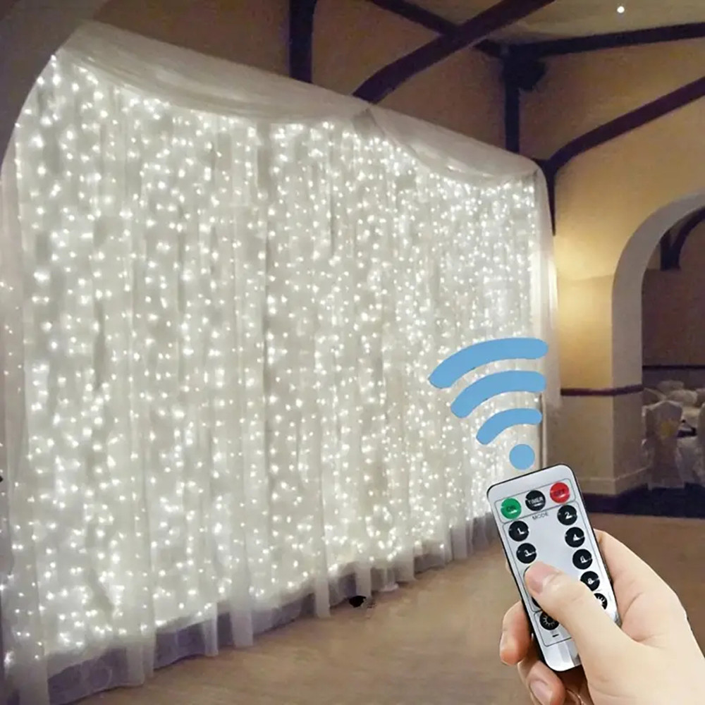 3/4/6m Fairy Lamp with 8 Mode  - String Curtain Light ulasan dan harga