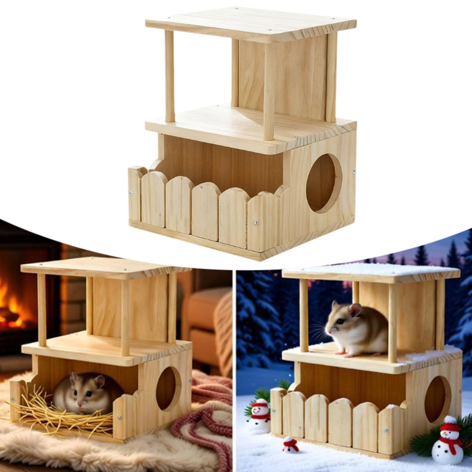 Chinchillas Pet Cabin Ventilat - Home Decor Habitat ulasan dan harga