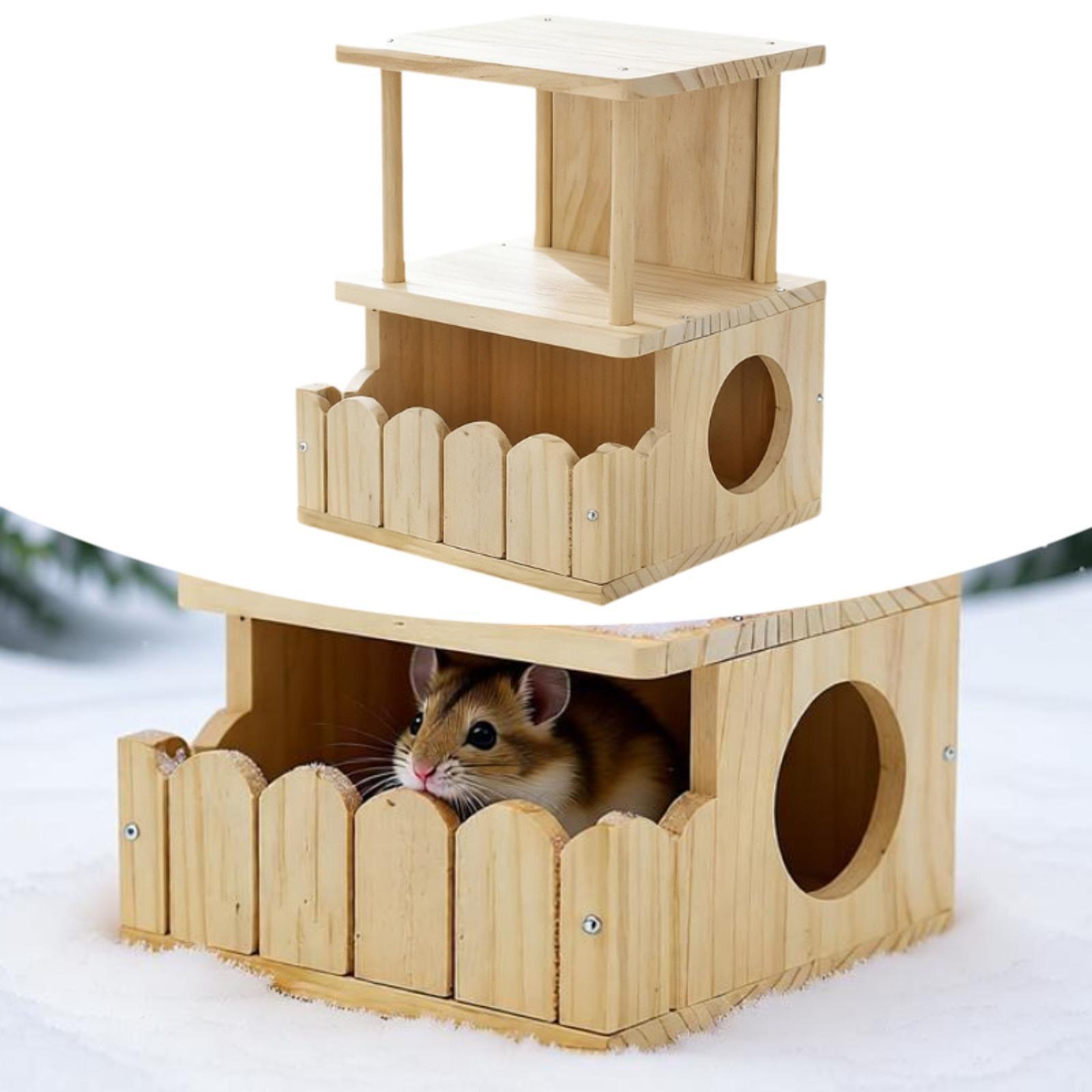 Chinchillas Pet Cabin Ventilat - Home Decor Habitat ulasan dan harga