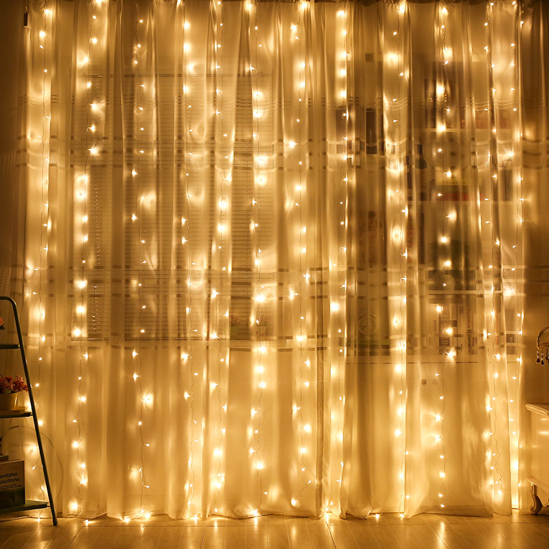 USB LED Curtain String Lights  - String Curtain Light ulasan dan harga