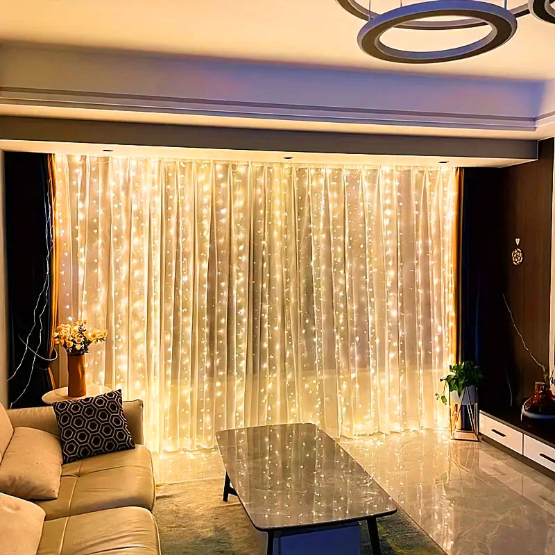 USB LED Curtain String Lights  - String Curtain Light ulasan dan harga