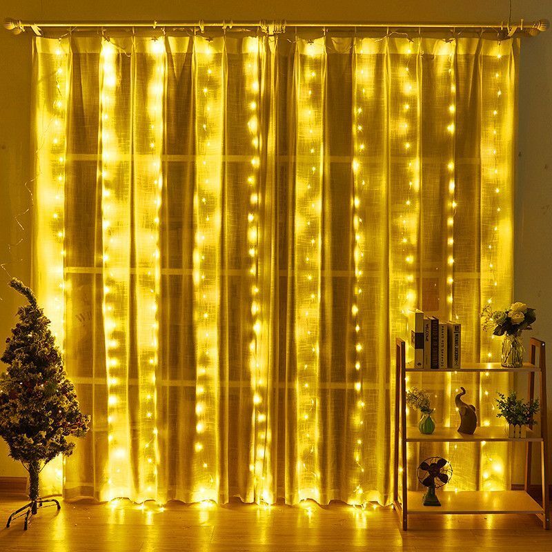 USB LED Curtain String Lights  - String Curtain Light ulasan dan harga