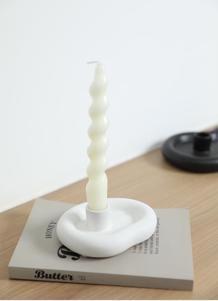 Organic Shape Candle Tray Sili - Home Decor Modern Organic ulasan dan harga