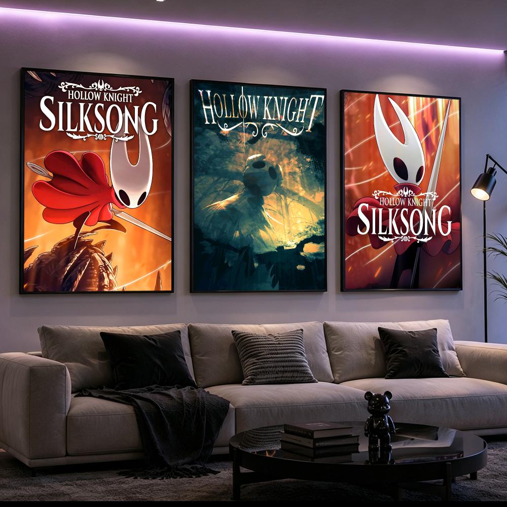 Game Hollow Knigh Poster Poste - Home Decor Living Room Ideas ulasan dan harga