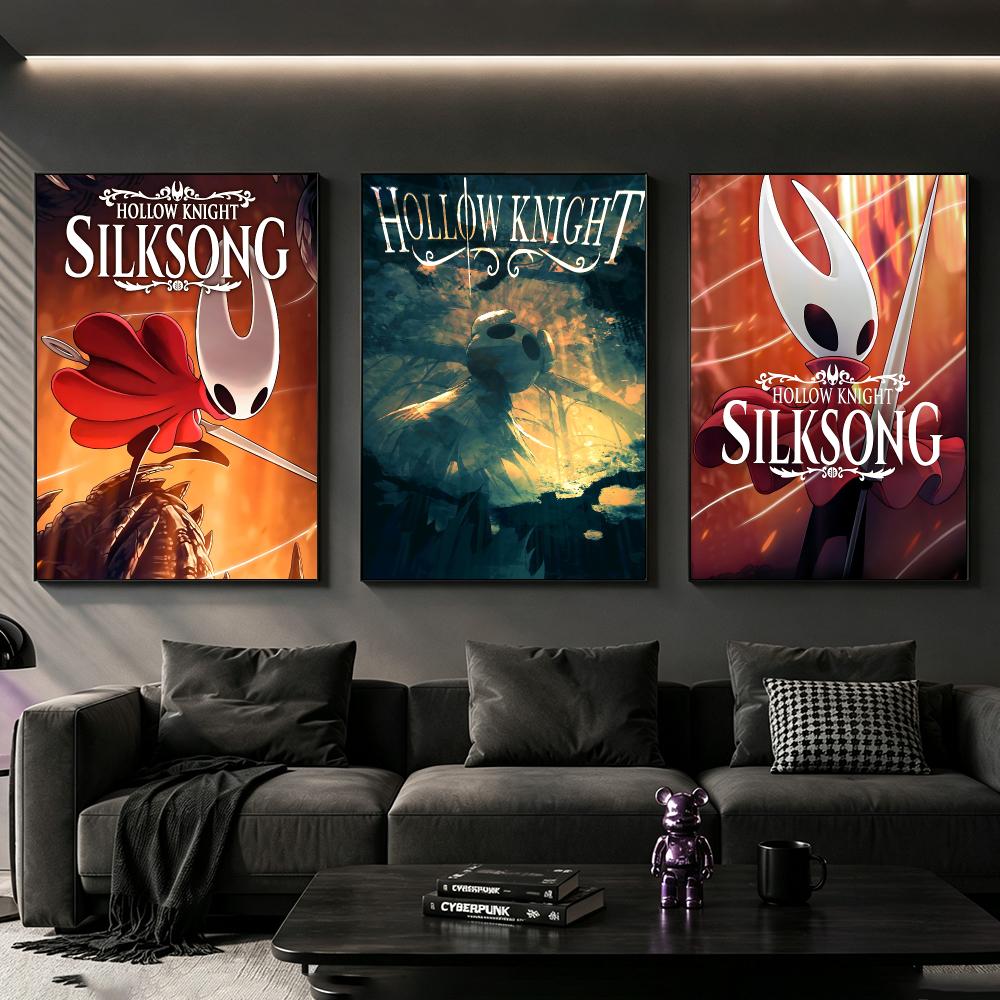 Game Hollow Knigh Poster Poste - Home Decor Living Room Ideas ulasan dan harga