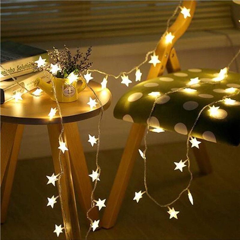 6M 40Led Lights Outdoor Decora - String Curtain Light ulasan dan harga