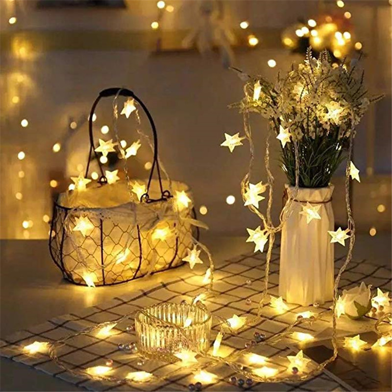 6M 40Led Lights Outdoor Decora - String Curtain Light ulasan dan harga