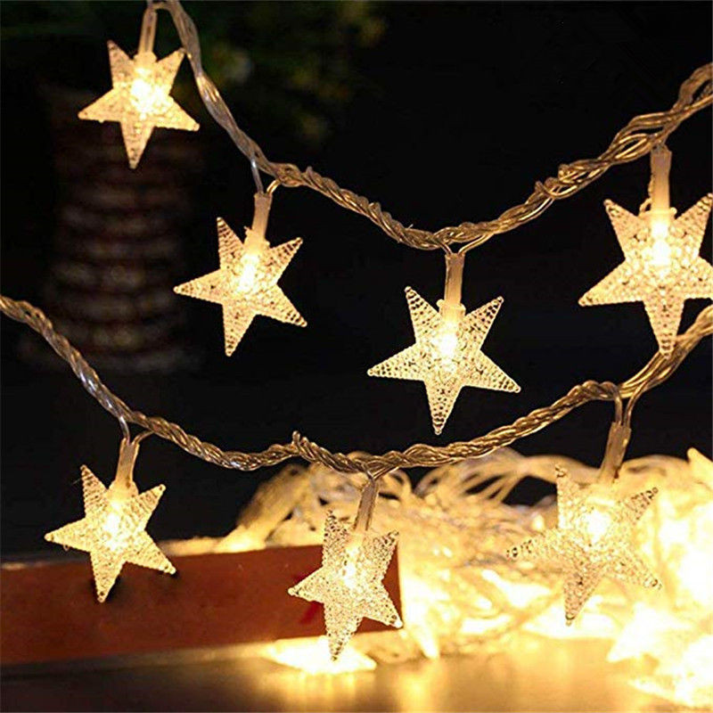 6M 40Led Lights Outdoor Decora - String Curtain Light ulasan dan harga