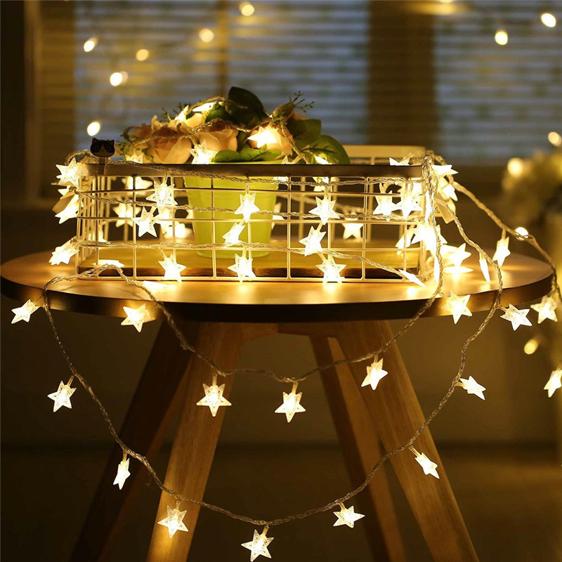 6M 40Led Lights Outdoor Decora - String Curtain Light ulasan dan harga