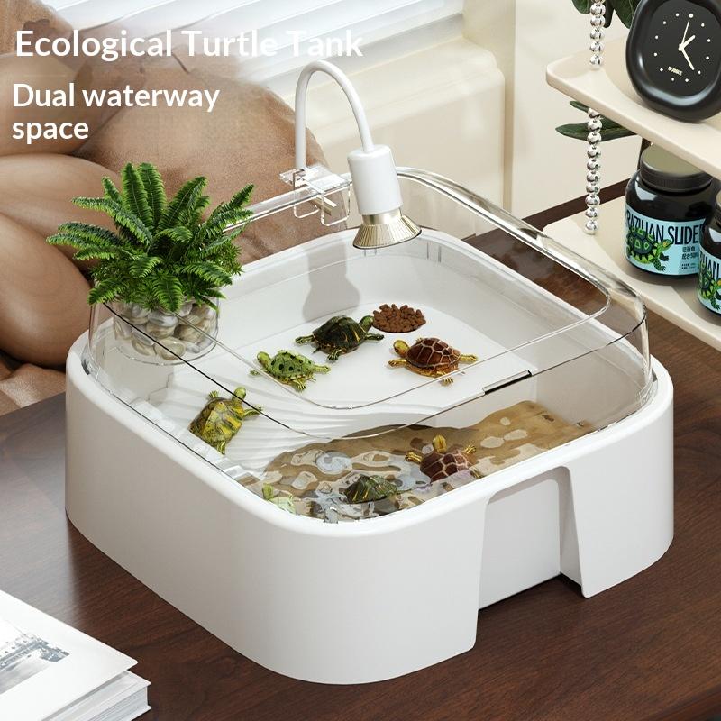 New Transparent Turtle Tank Ho - Home Decor Habitat ulasan dan harga