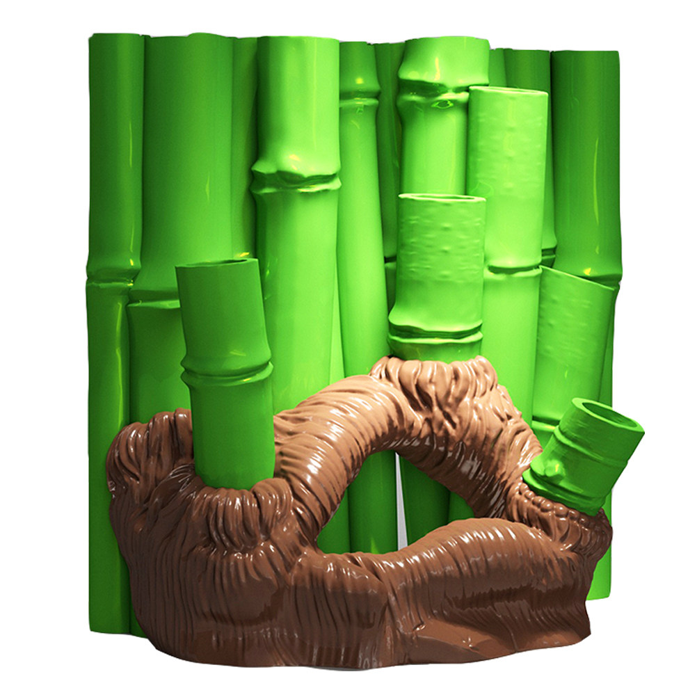1Pcs 3D Bamboo Resin Fish Tank - Home Decor Habitat ulasan dan harga