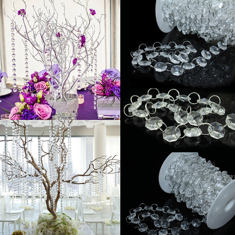 10M Clear Octagonal Acrylic Be - String Curtain Light ulasan dan harga