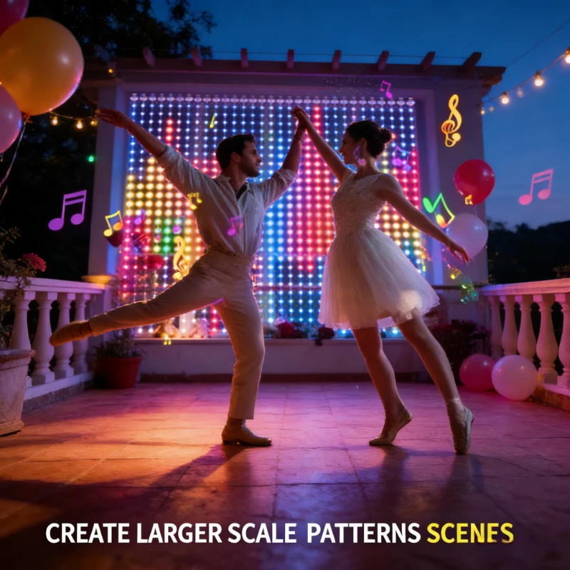 Smart 400LED Curtain Lights, M - String Curtain Light ulasan dan harga