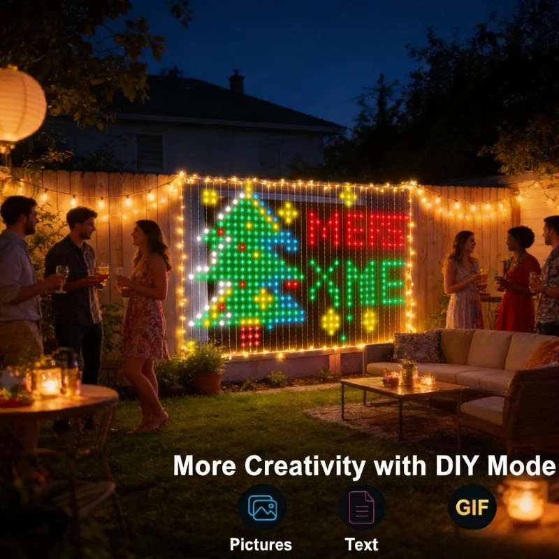 Smart 400LED Curtain Lights, M - String Curtain Light ulasan dan harga