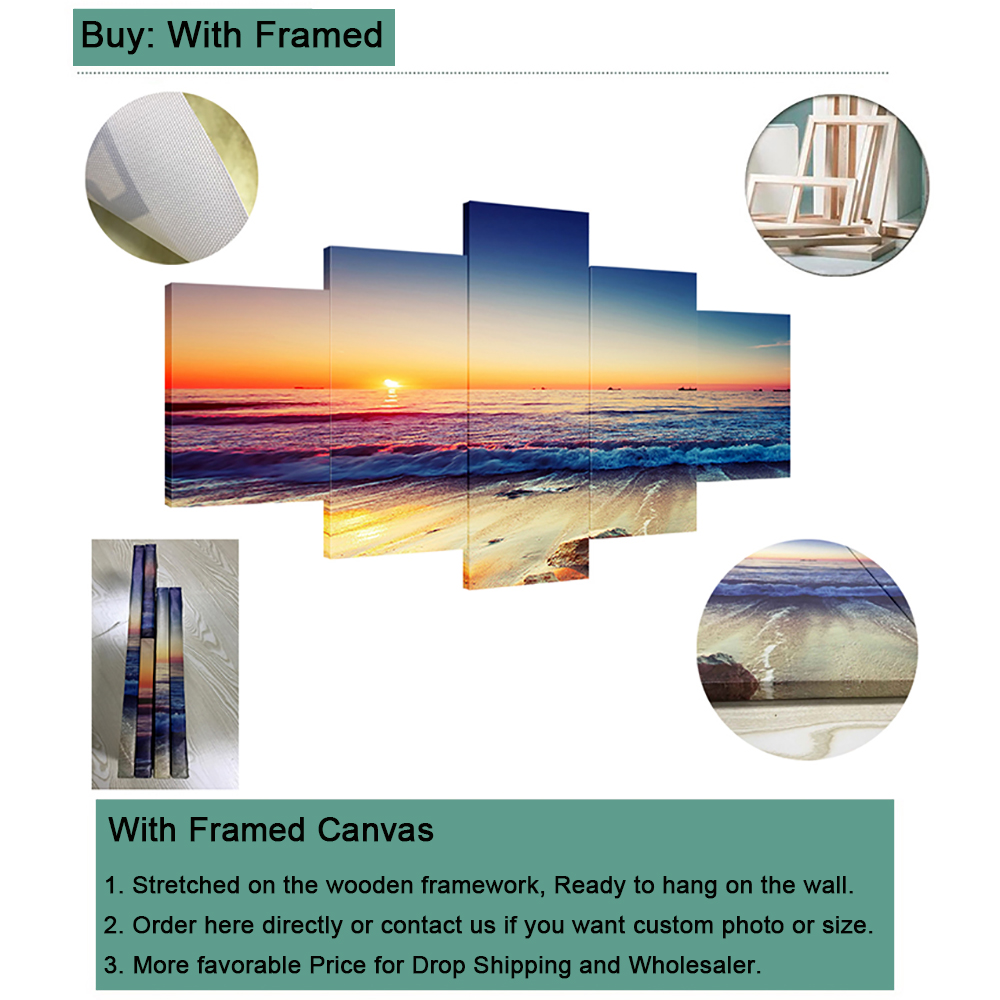 5 Pieces Canvas Wall Arts Post - Home Decor Mobile Game ulasan dan harga