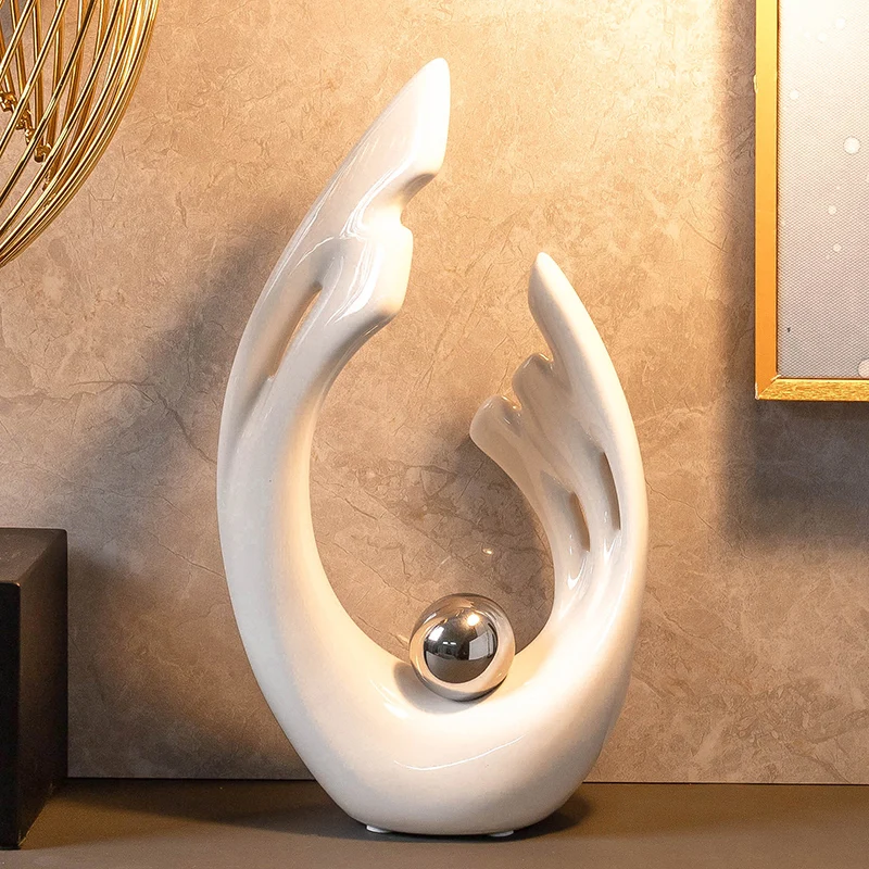 Simplicity White Ceramic Shape - Home Decor Modern Organic ulasan dan harga