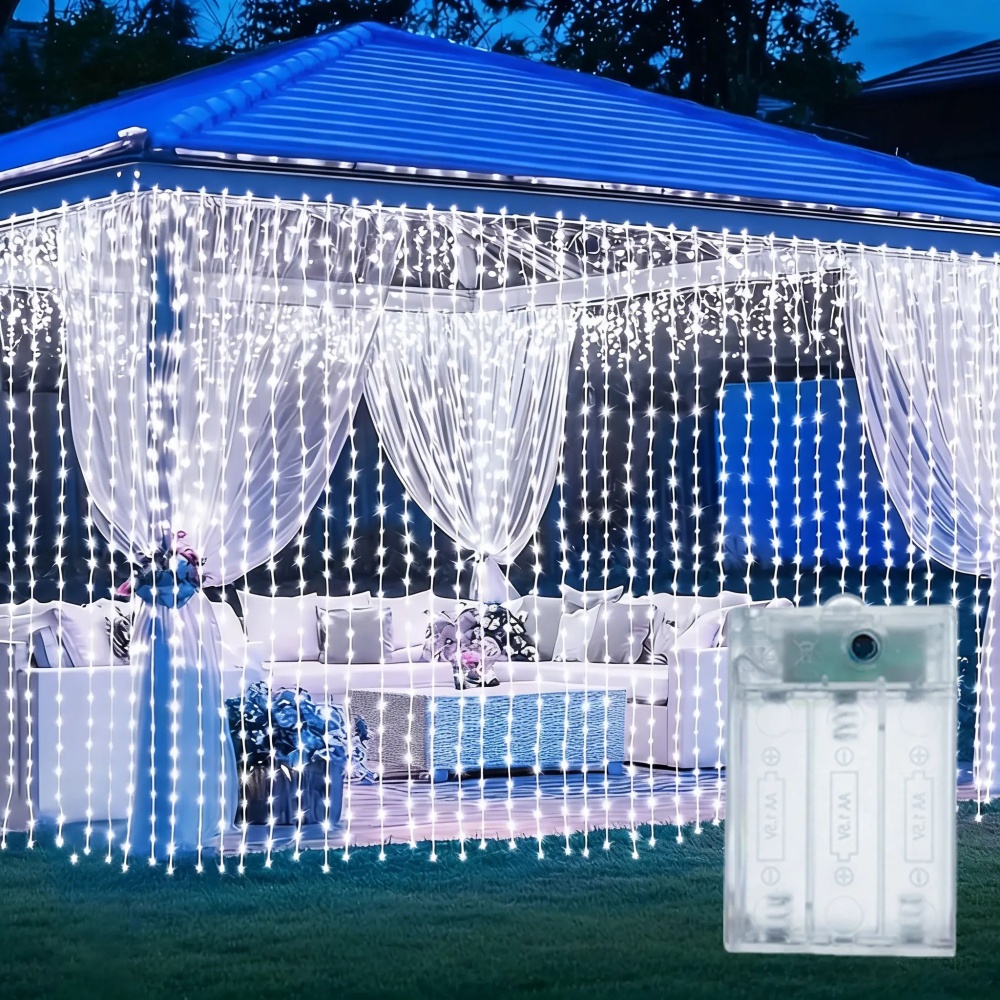 Xmas Festoon LED Curtain Strin - String Curtain Light ulasan dan harga