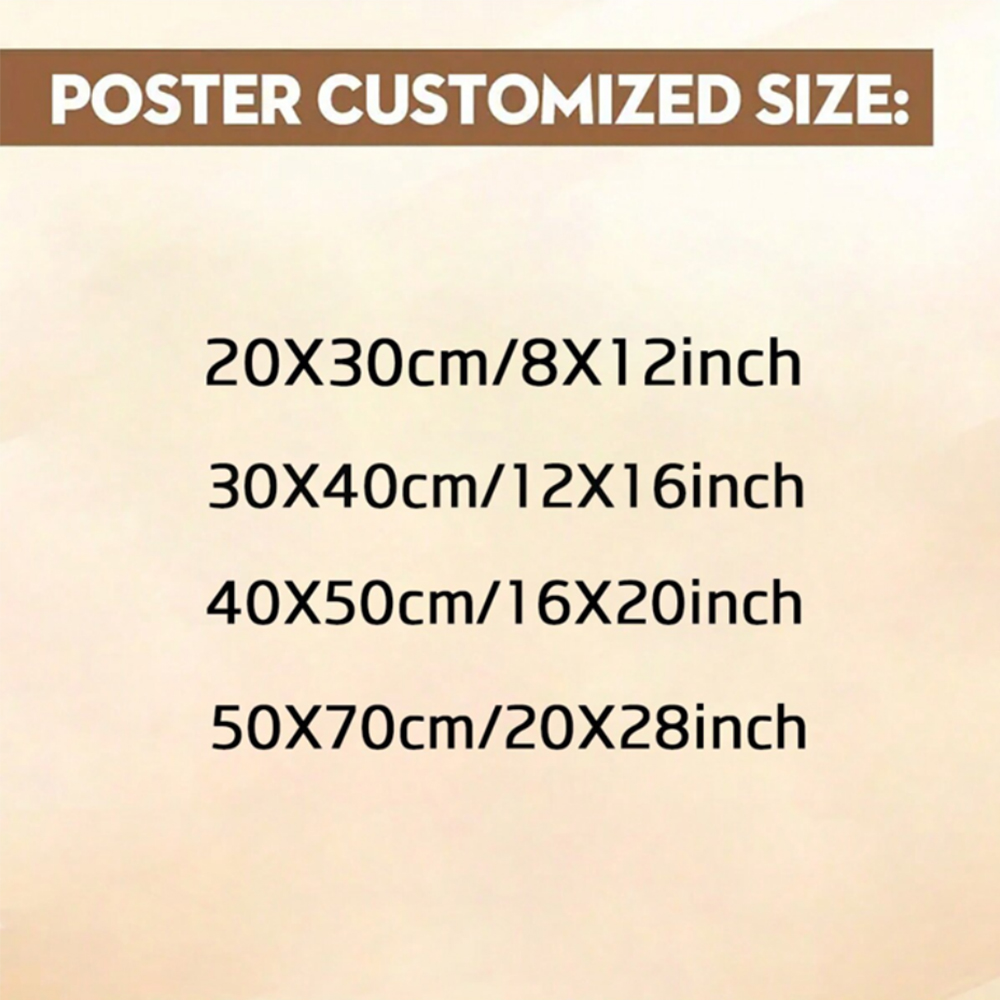 1pc Frameless Personalize Cust - Home Decor Frames ulasan dan harga