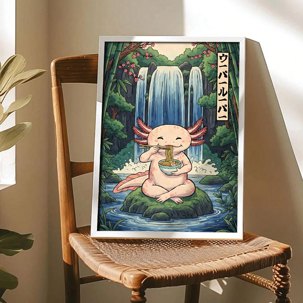 Ramen Axolotls Art Design Post - Home Decor Living Room Ideas ulasan dan harga