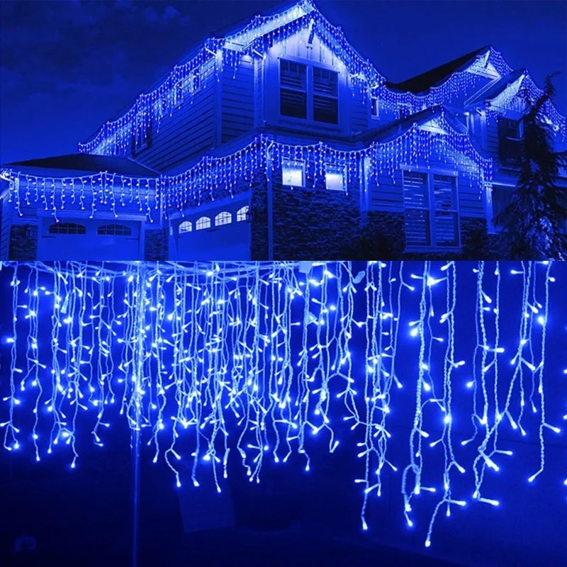 Christmas Icicle String Lights - String Curtain Light ulasan dan harga
