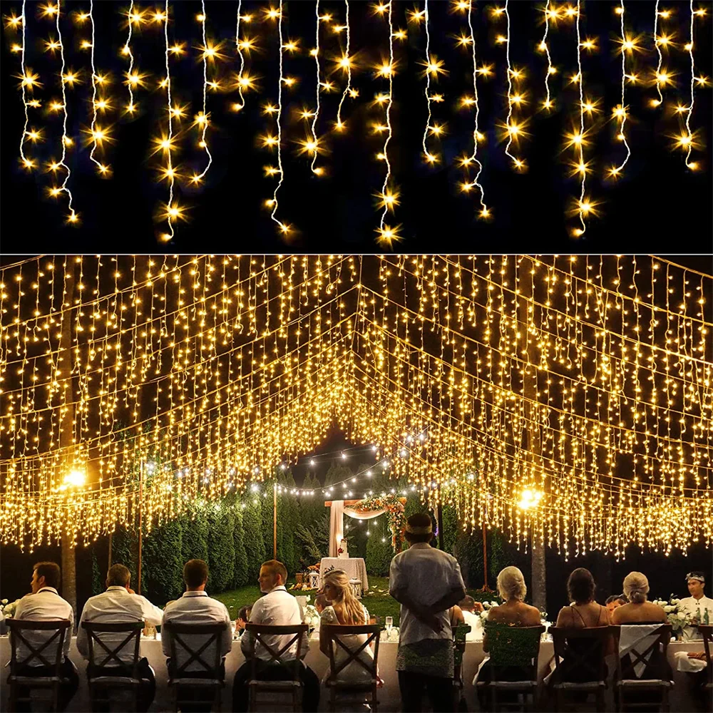 Christmas Icicle String Lights - String Curtain Light ulasan dan harga