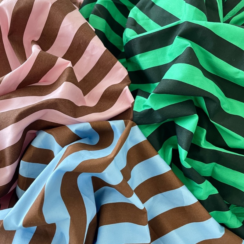 Color Block Stripes Fabric Dop - Home Decor Dopamine ulasan dan harga