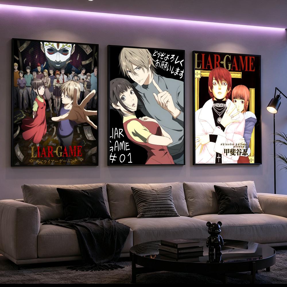 manga Liar Game Poster Poster  - Home Decor Living Room Ideas ulasan dan harga