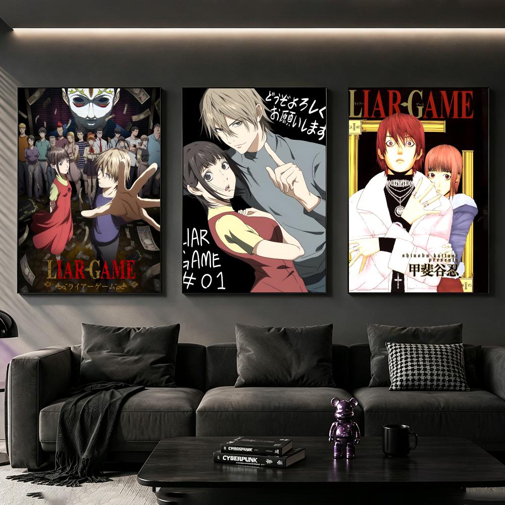 manga Liar Game Poster Poster  - Home Decor Living Room Ideas ulasan dan harga