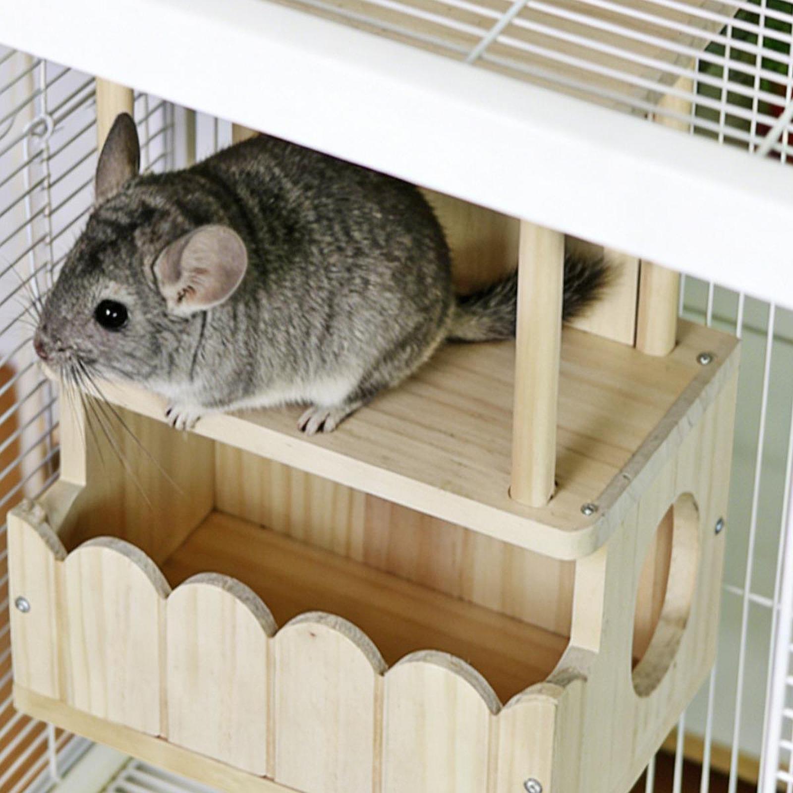 Chinchillas House Wooden Hideo - Home Decor Habitat ulasan dan harga