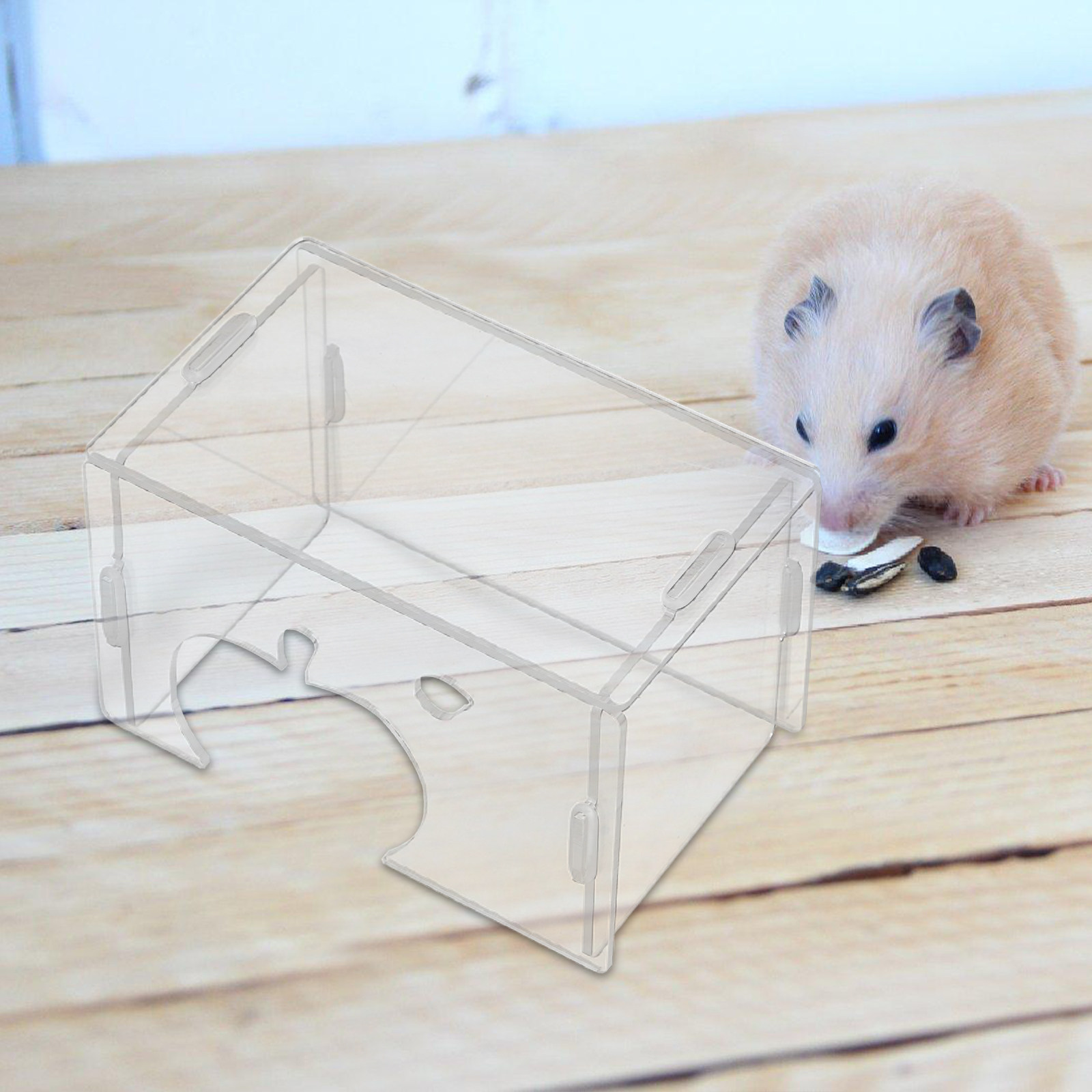 Hamster Hideout Clear Acrylic  - Home Decor Habitat ulasan dan harga