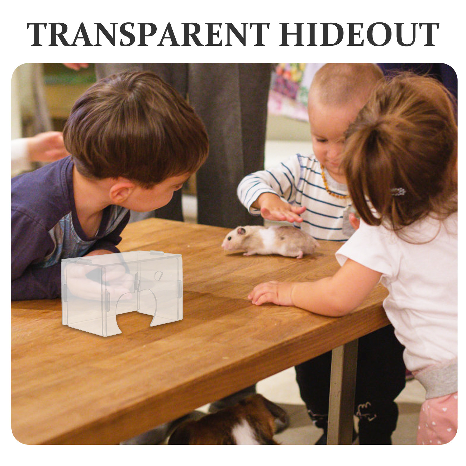 Hamster Hideout Clear Acrylic  - Home Decor Habitat ulasan dan harga