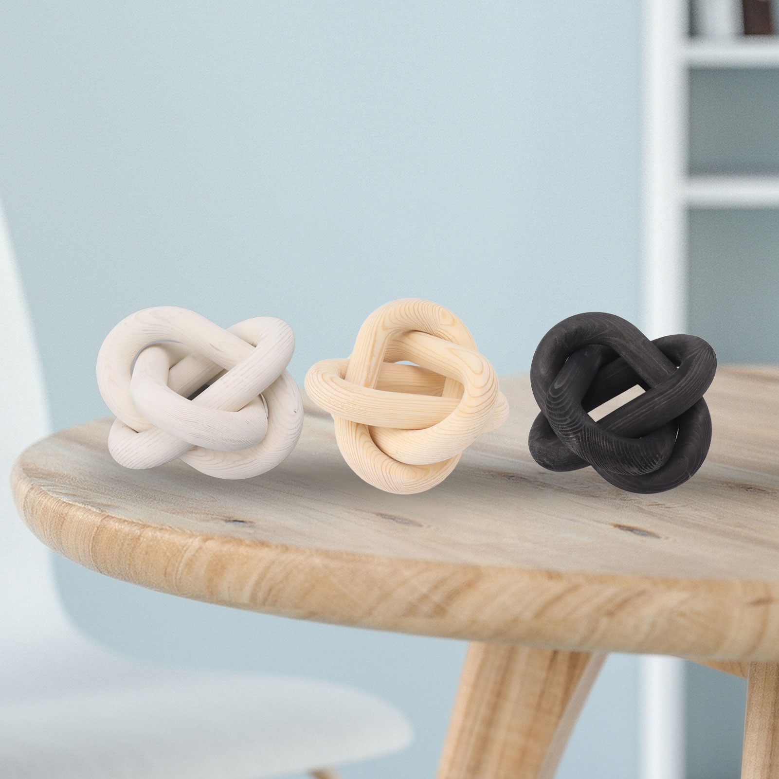 Decorative Wood Chain Decorati - Home Decor Modern Organic ulasan dan harga