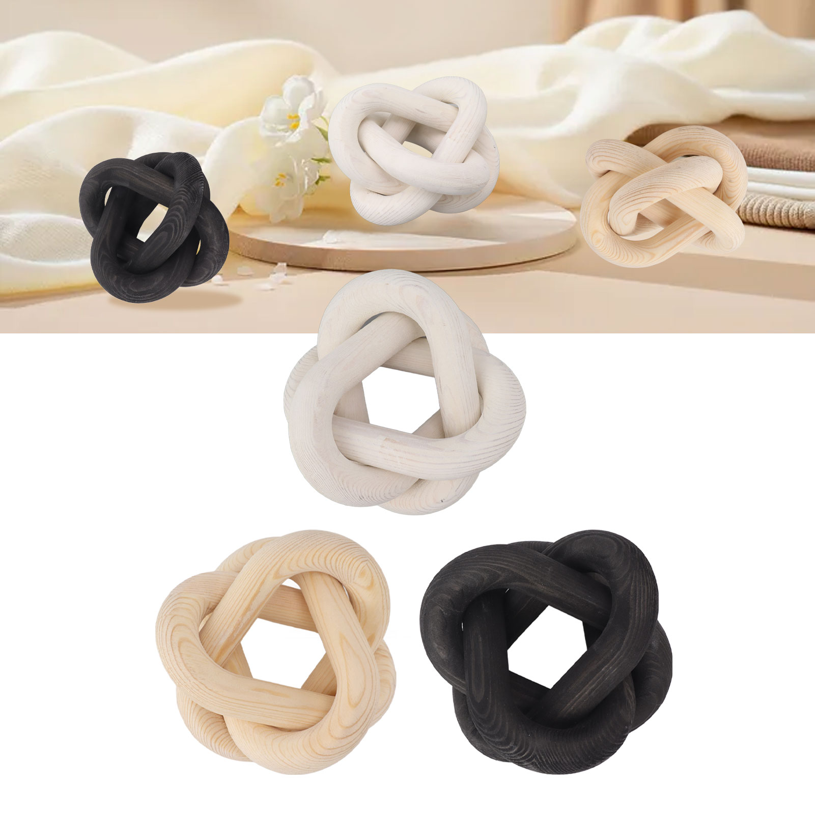 Decorative Wood Chain Decorati - Home Decor Modern Organic ulasan dan harga