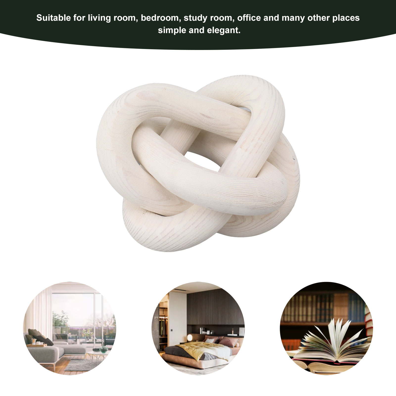Decorative Wood Chain Decorati - Home Decor Modern Organic ulasan dan harga