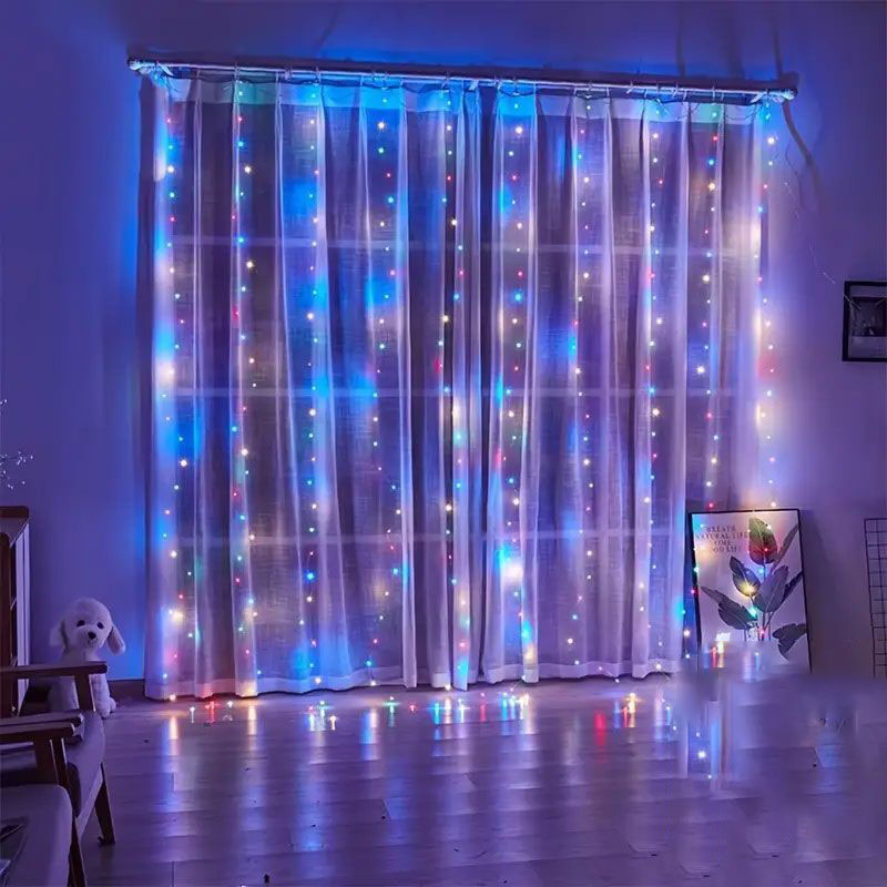 USB LED Curtain Lights Wedding - String Curtain Light ulasan dan harga