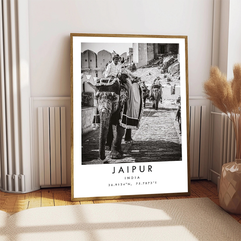 Black White Travel City Poster - Home Decor Dubai ulasan dan harga