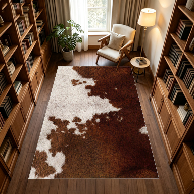 Cowhide Animal Skin Print Area - Cowhide Rug Faux ulasan dan harga