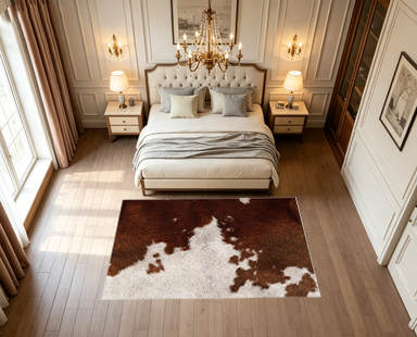 Cowhide Animal Skin Print Area - Cowhide Rug Faux ulasan dan harga