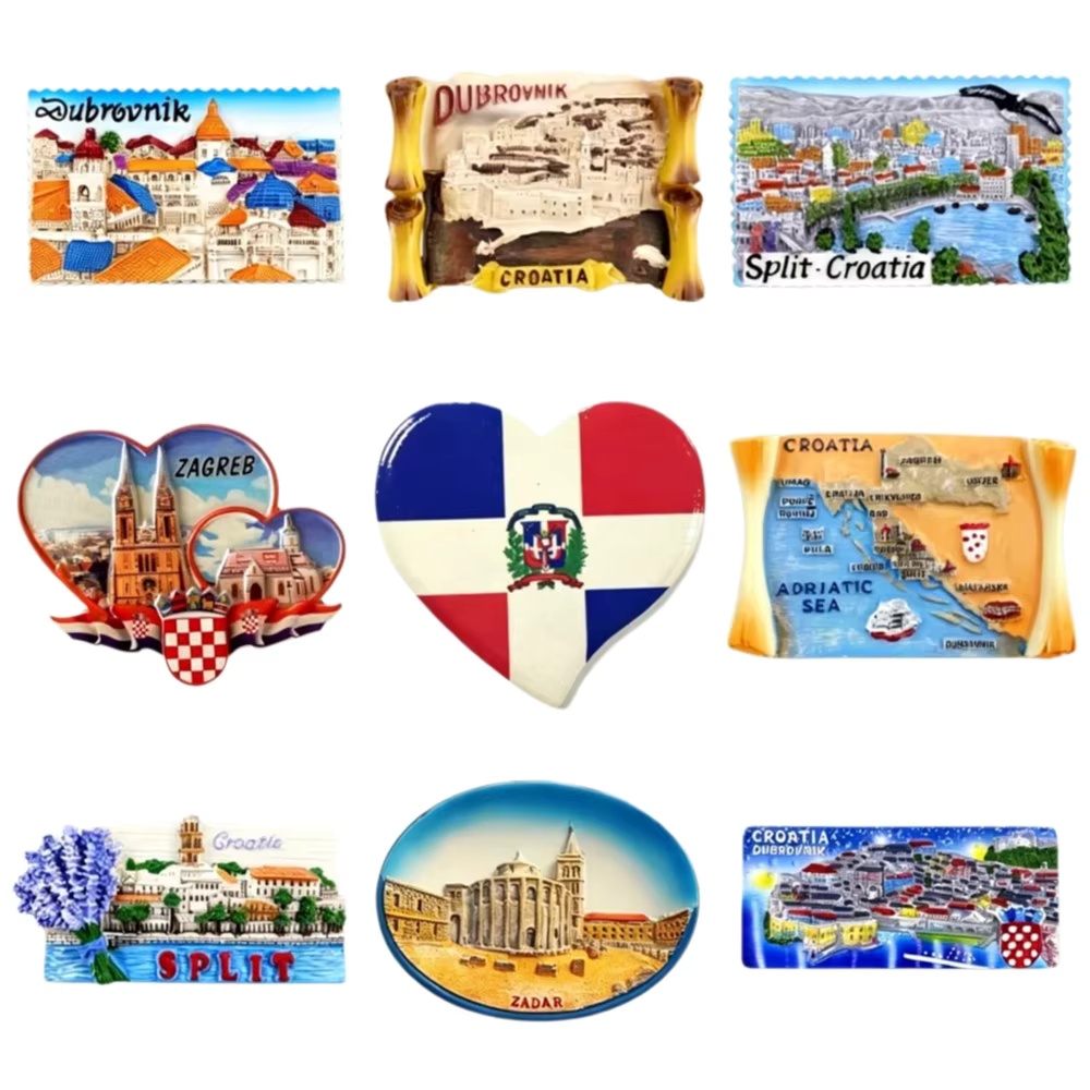 Croatia 3D Resin Fridge Magnet - Home Decor Zagreb ulasan dan harga