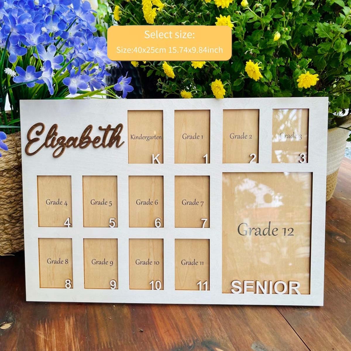 Custom Photo Frame Board Woode - Home Decor Frames ulasan dan harga