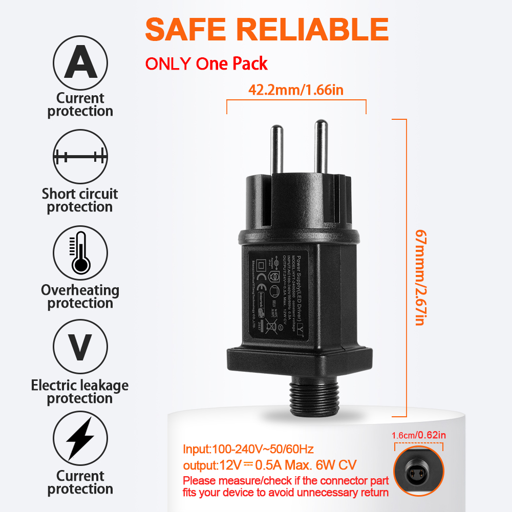 24V 12V LED Transformer Replac - String Curtain Light ulasan dan harga