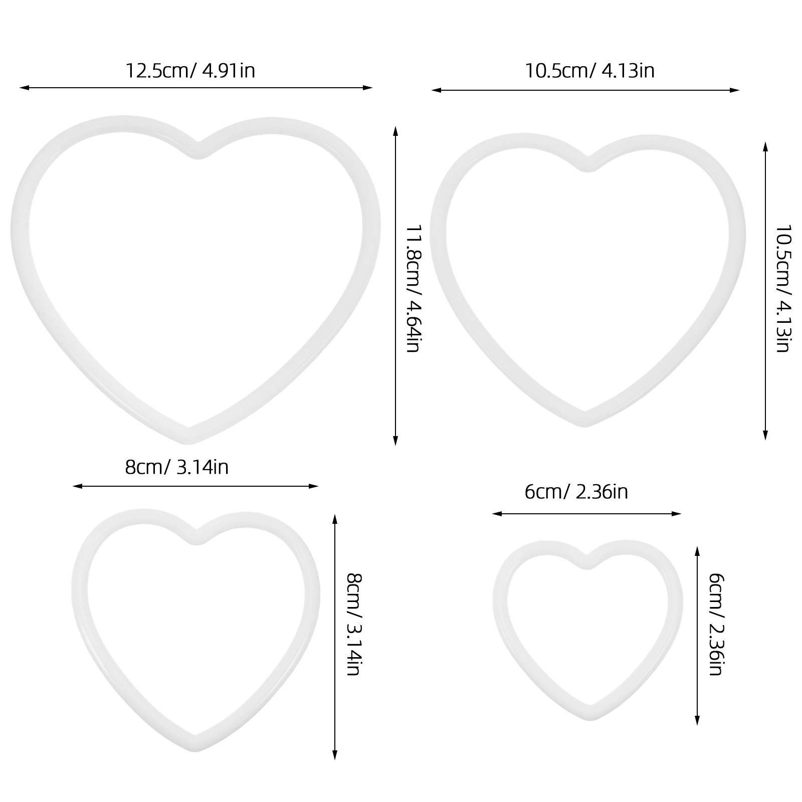 8Pcs Heart Shaped Dream Catche - Macrame Wall Hanging ulasan dan harga