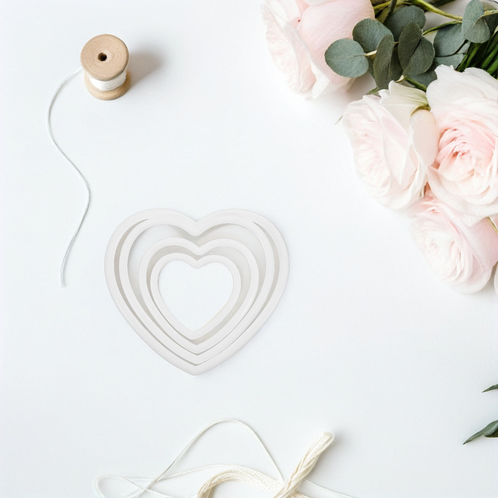 8Pcs Heart Shaped Dream Catche - Macrame Wall Hanging ulasan dan harga